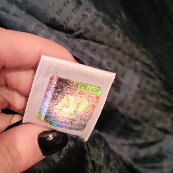 Vintage D & G Green Coat Faur Fur Trim - Picture 6 of 8